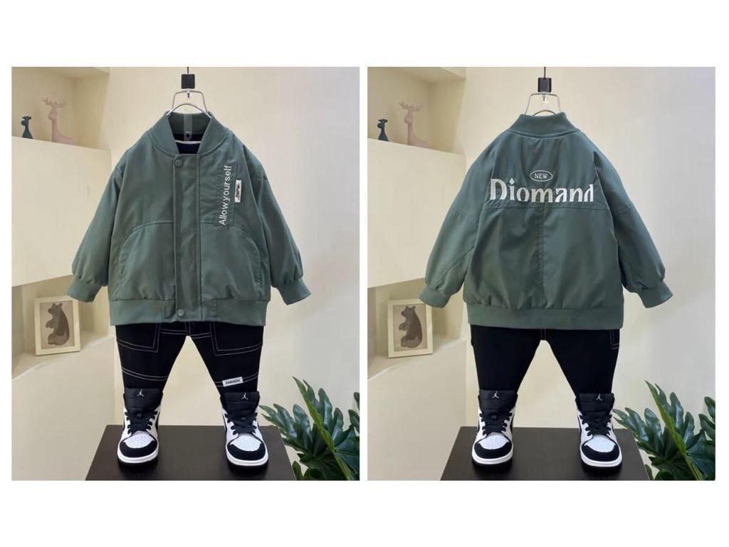 2025 Boys' Fashion Baseball Jacket - Spring/Autumn Thin Top for Kids