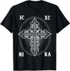 New Limited IC XC NIKA Cross Christogram Orthodox Christian T-Shirt Made In USA