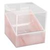 Eyelash Tape Dispenser 2 Grids Acrylic Tape Cutter Holder with Transparent   Cover for Beauty Salon