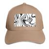 Black and White Trippy Print Baseball Cap Ball Cap Thermal Visor Designer Hat Big Size Hat Unisexs Caps Womens