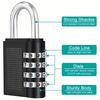 2er-Pack Hochleistungs-Zahlenschlösser mit 4 Rädern - Schlüssellose Sicherheitsschlösser mit 4-stelliger Kombination, Korrosionsbeständig