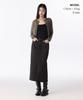 Musinsa Standard Woman Women'S Front Slit Denim Long Skirt [Rusty Black]