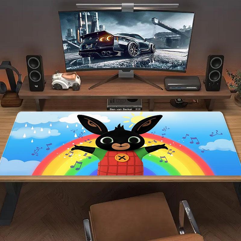 Bing Large Size Mouse Pad Large Gaming Table Cushion Non-slip Laptop Tablet Big Mousepad XXL Mat Mini PC Playmat With Lock edge
