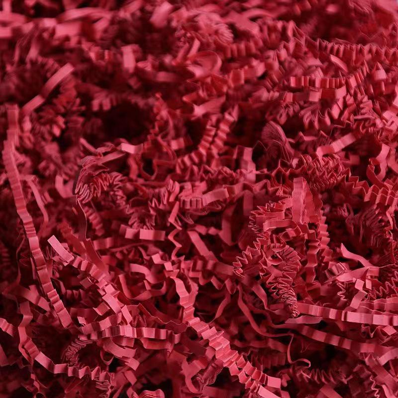 High-End Raffia Gift Box Filler - Shockproof Crepe Paper Shredded for Fruit & Wine Packaging