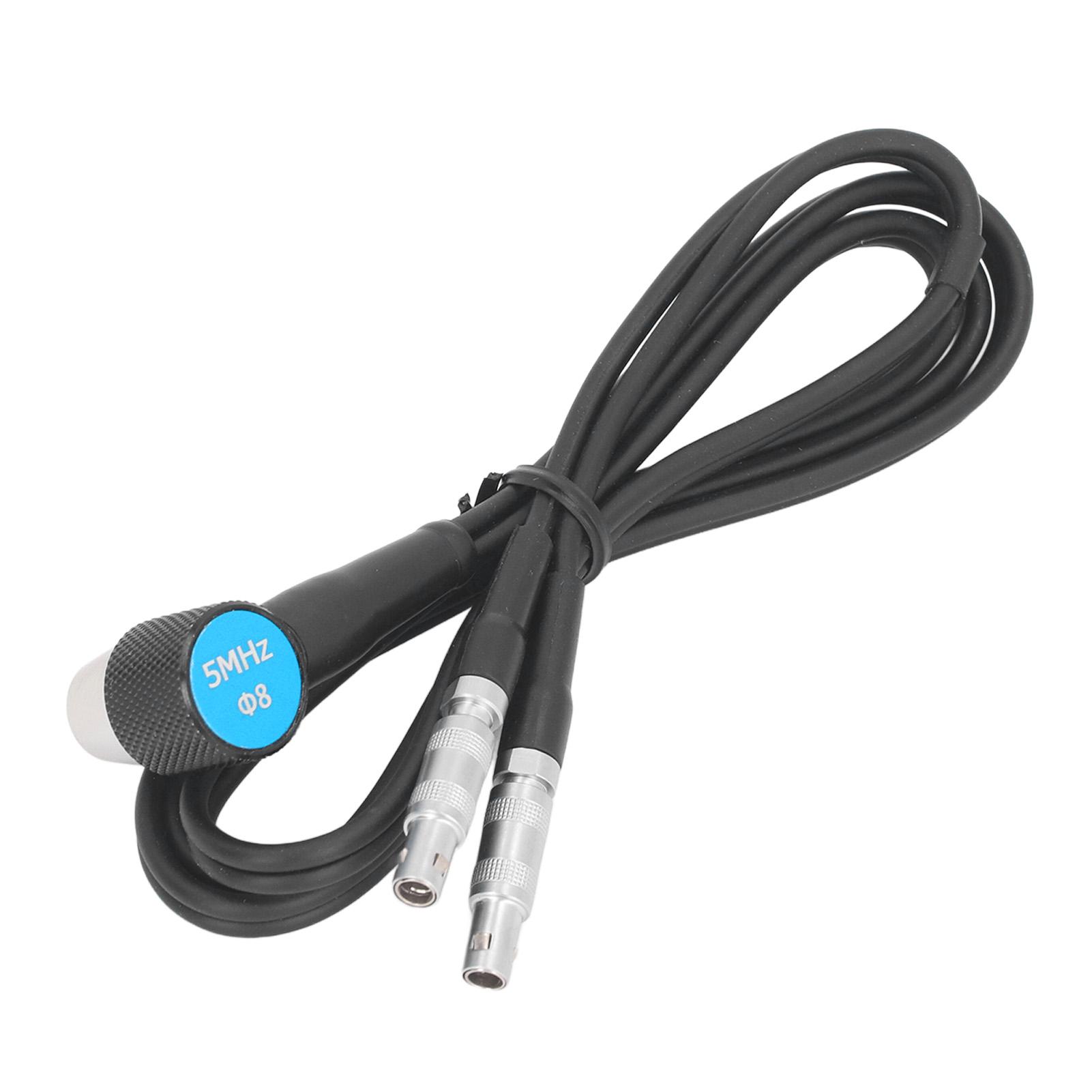 Ultrasonic Thickness Gauge Probe Standard Transducer Tester Meter Monitor 5MHz DIA 8 Replacement Probe for GM130 GM100 ABS
