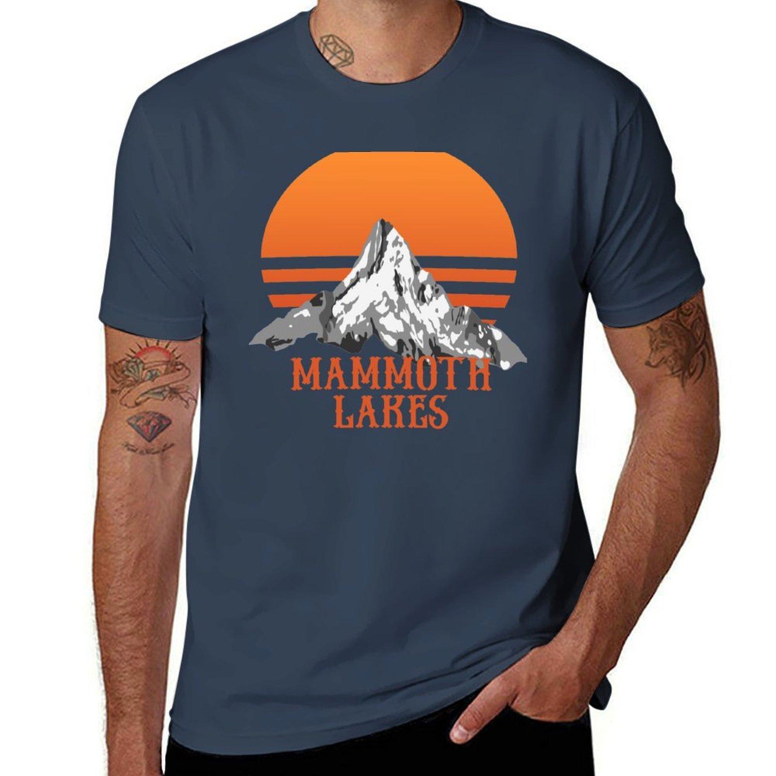 Vintage Mammoth Lakes Retro Distressed Mountains Gift Tshirt Outdoor Sports Lightweight Tee S
