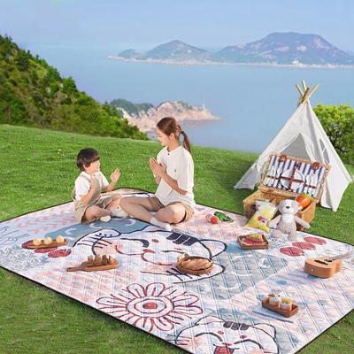 Outdoor Picnic Mat Waterproof and Moisture-proof Portable Thickened Aluminum Film Camping Mat Dirt-resistant and Moisture-proof Mat Lawn Mat