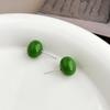 Silver Needle Dopamine Candy Ball Earrings - Trendy Spring/Summer 2026 Accessory for Women