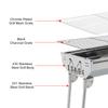 Stainless Steel Barbecue Grill Large Outdoor Household Easy Folding Portable Barbecue Meat Rack