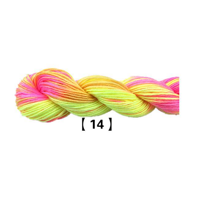 Fuyi Filo di Lana Tinta Acrilico Cotone per Scarpe per Artigianato Tessuto a Mano