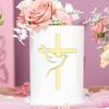 3 Bucăți Toppere pentru Tort Cruce Porumbel Decorațiuni Tort Prima Împărtășanie Botez Baby Shower Toppere Cupcake Decorare Tort de Ziua de Naștere