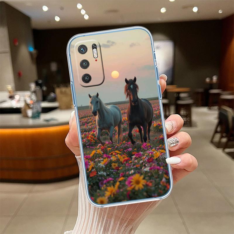 RE28 Fine Horse Transparent Phone Case for Motorola Moto Edge 20 30 40 50 S30 Fusion Ultra Pro Neo Lite + G200 G23