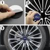 4pc 56 60 65mm Car Badge Emblem Car Wheel Center Hub Caps Stickers For Ford Focus 2 3 MK3 MK4 Fiesta Kuga Explorer Mondeo Stylin