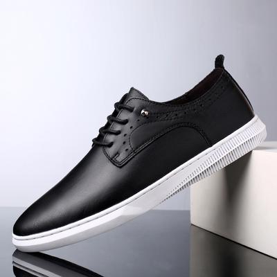 Britischer Stil Echte Leder Freizeitschuhe Schnürschuhe Herren Spaltleder Schuhe Weiche Sohle Massage Sohle Herren Business Fahrschuhe