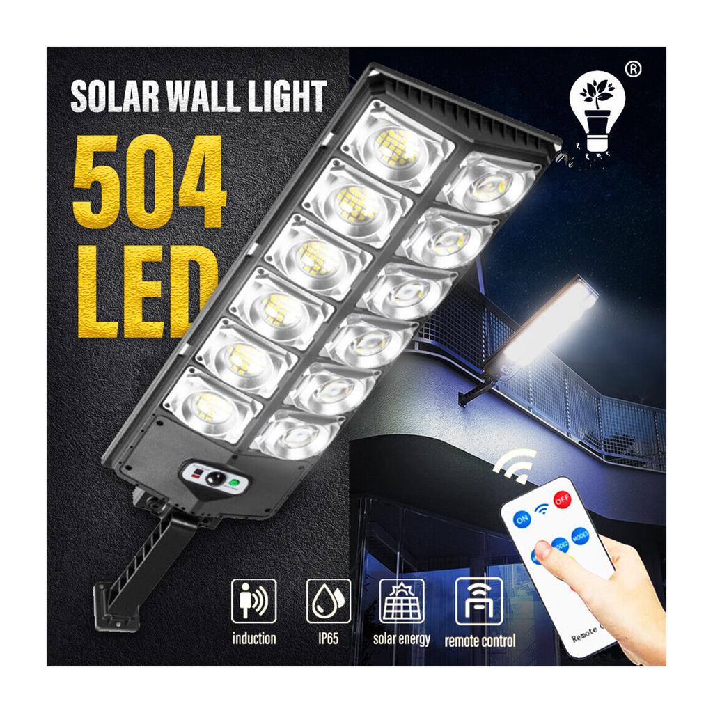 Solar Halogen Street Lamp With Motion And Twilight Sensor, 1000 W
