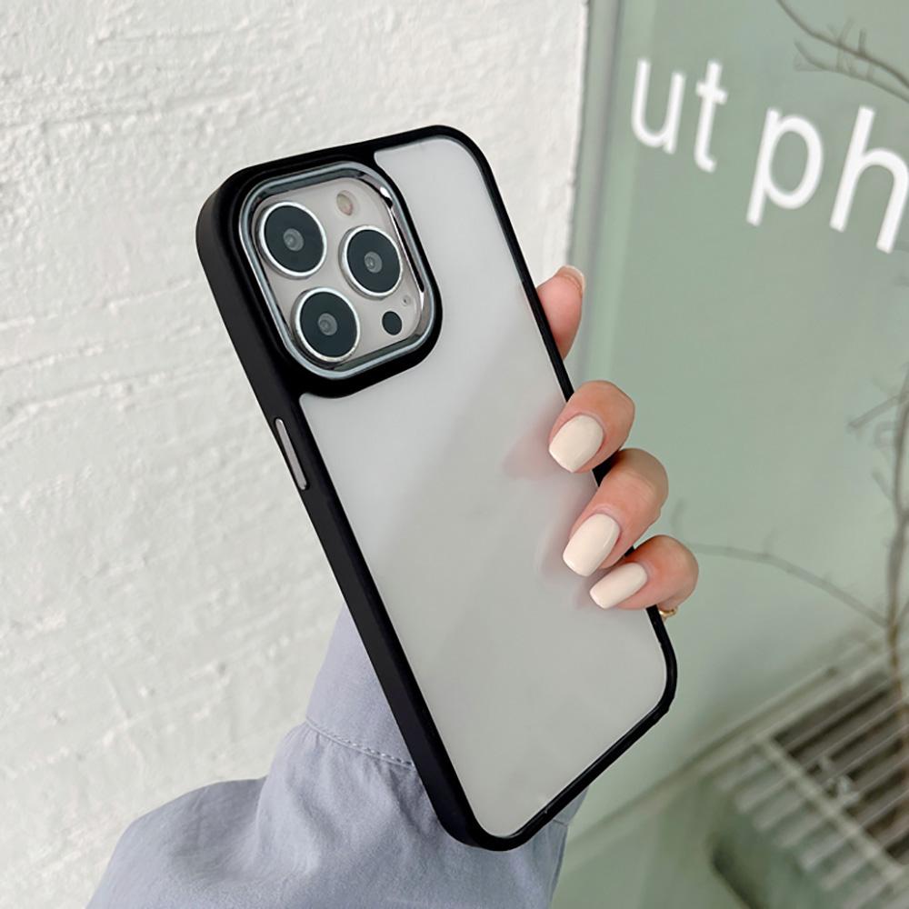 

Чохол для телефону для iPhone 11 13 16 Pro Max iPhone 14 15 Pro Max 12 13 Pro Max 16 Plus 13 Pro 14 Pro XR XS Max Акриловий високопрозорий чохол для мобільного телефону iPhone 6/7/8 чорний