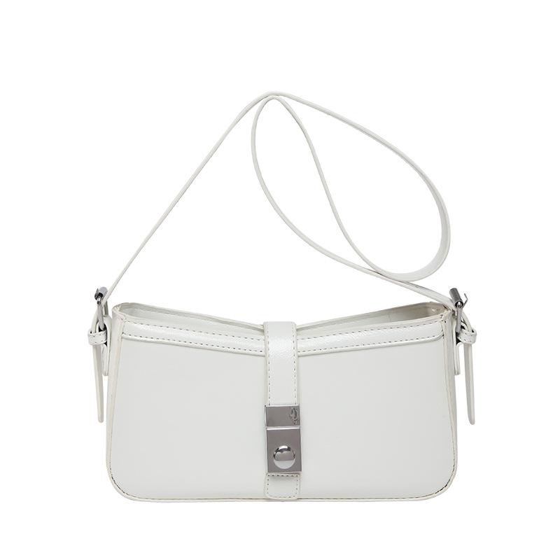 Trendy new Korean temperament advanced sense simple underarm small square bag versatile fashion women's commuter style messenger bag