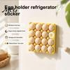 Magnetic Fridge Decorations 3D Fake Food Refrigerator Magnet, Miniature Egg Tray Dumpling Magnet Decor Decorative for Whiteboard Locker Door
