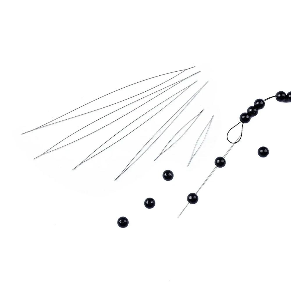 5pcs Bead Necklace Open Big Eye Beading Needles Stainless Steel Beading Pins