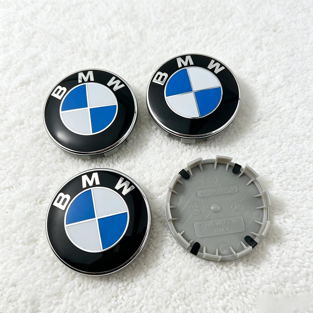 For BMW M 4pcs kkww 56mm 68mm Car Blue white Wheel Center Hub Cap badge Emblem For BMW E46 E39 E38 E90 E60 E36 F30 F30 E34 F10 E92 E38 E91