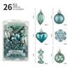 6cm Painted Glitter Snowflake Ornaments Christmas Decorations Gift Box