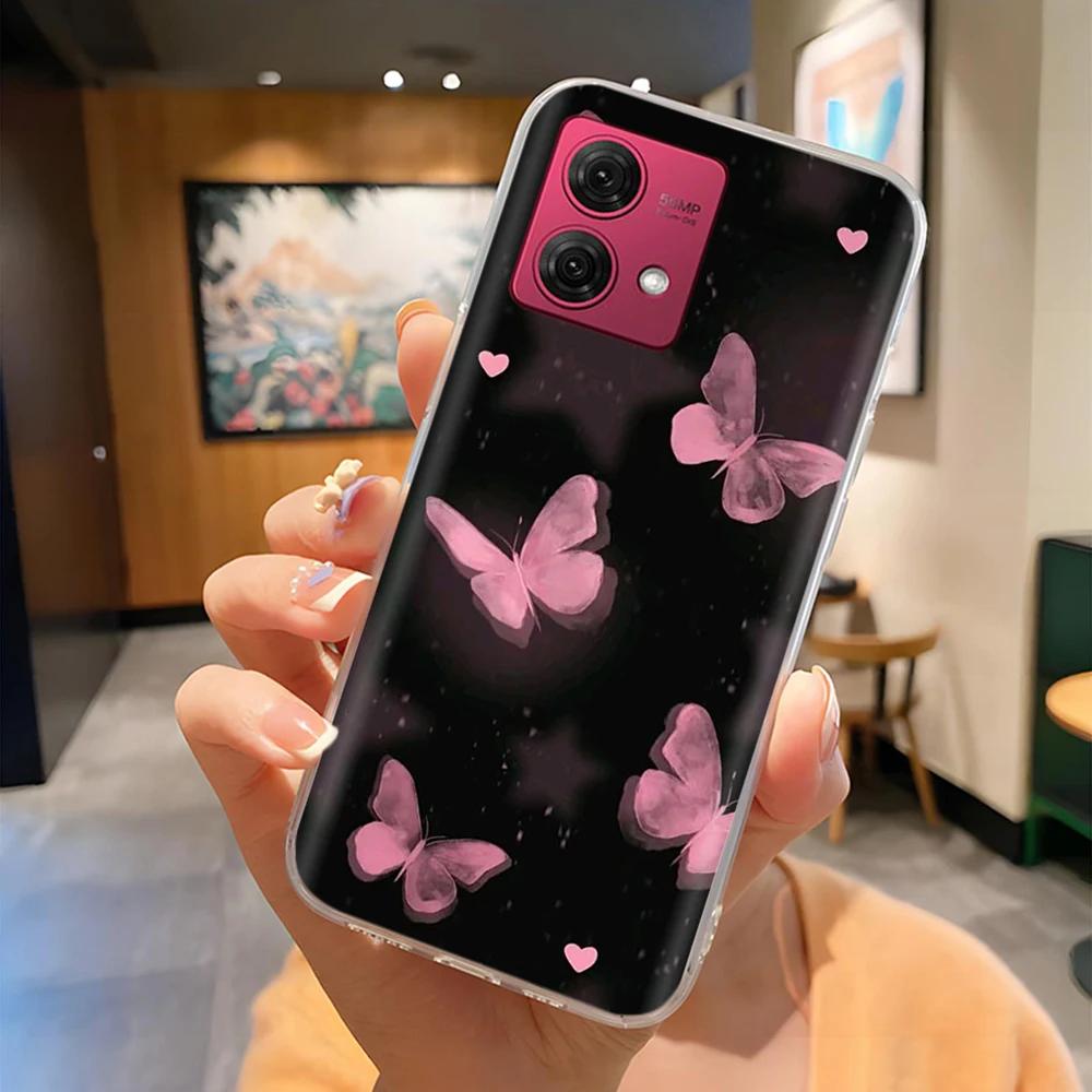 Für Moto G84 Hülle Mode Niedliche Cartoon Rückseite Für Motorola Moto G84 Handy Silikon Hüllen 6,8 Zoll MotoG84 Schutz Fundas