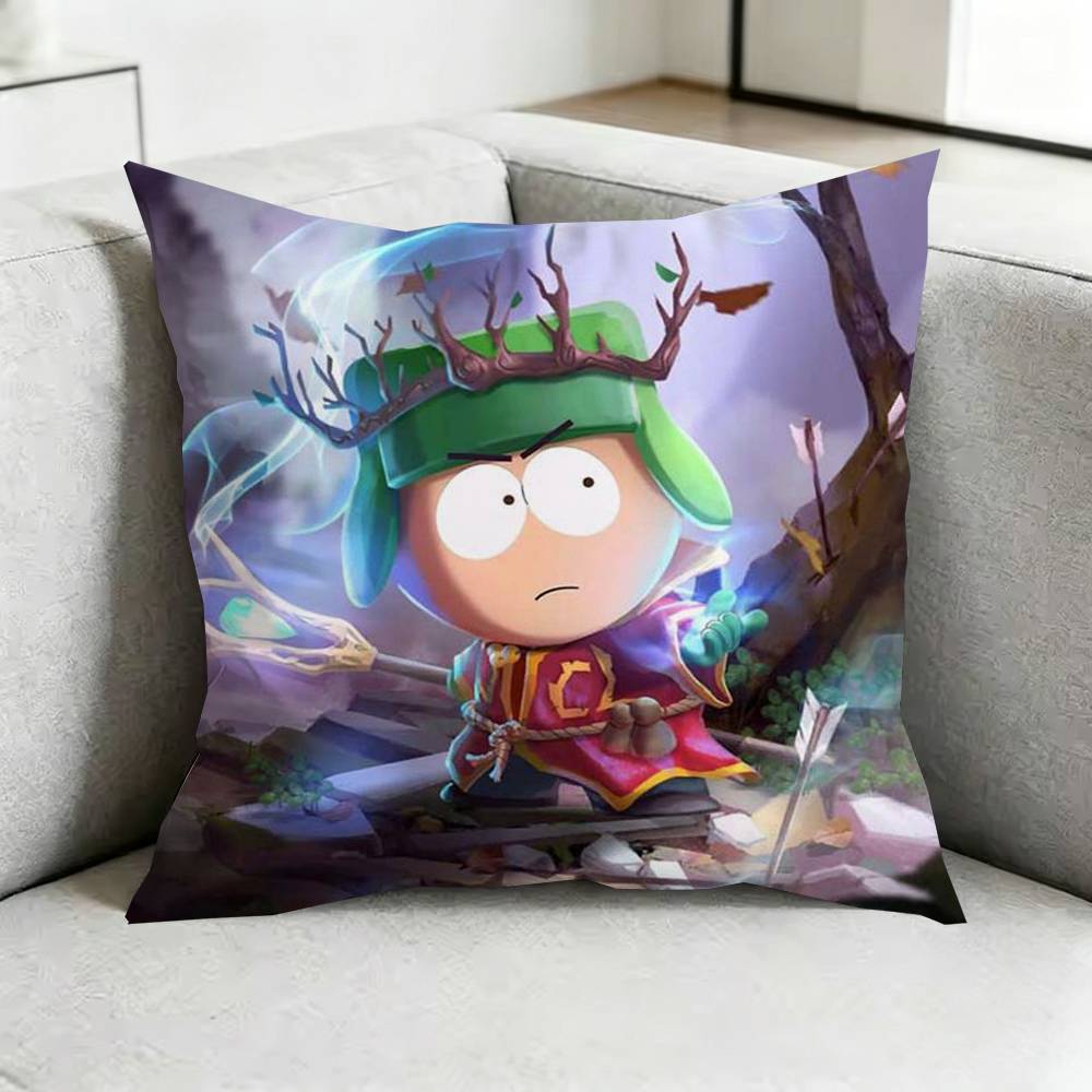 South Park Satirical AAnimation Square DoubleSided printed Pillow Case Bedroom Bedside Pillow Sofa Cushion Cover Gift