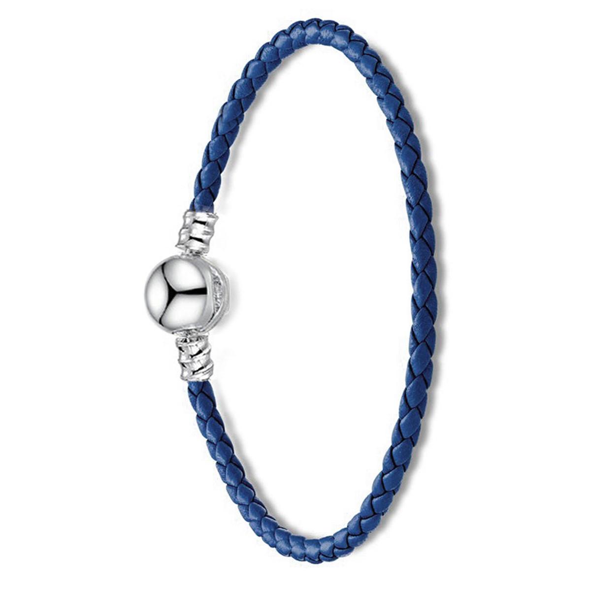 

1PC Silvery Buckle Charms Leather PU Bracelet Women s Style 20cm Rope Basic Chain Bracelet Fit DIY Jewelry