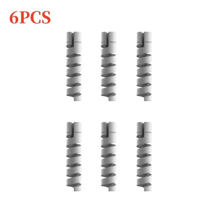 6/10/12/20pcs  Protector Silicone Charge Cable Spiral Winder Wire End Cord Savers Cover For Phone USB Charger Cable Accessories
