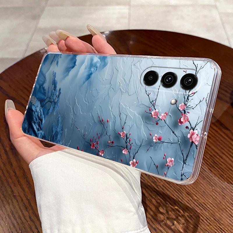 Casing For Samsung Galaxy A57 5G Clear Silicone Jelly Soft TPU Back Cover For Samsung A37 5G Cute Rabbit Cat Dinasaur Phone Case