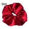 Premium Satin Hair Ties for Elegant Look Scrunchies, High Elasticity Women Girls, Non Slip Band, Scrunchies Solid Color Ponytail Holder, Styling