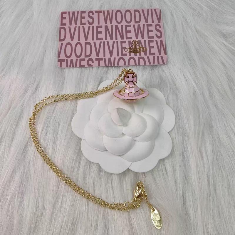 Empress Dowager Starry Sky Globe Necklace: Women's European & American Design with 3D Enamel Planets.
