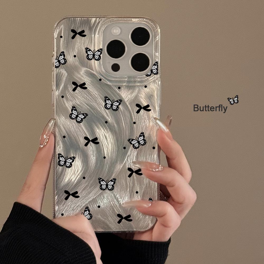 Creative Black Butterfly iPhone Case for iPhone 17, iPhone 17 Pro Max