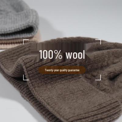 Unisex 100% Pure Wool Thickened Beanie - 2025 New Style