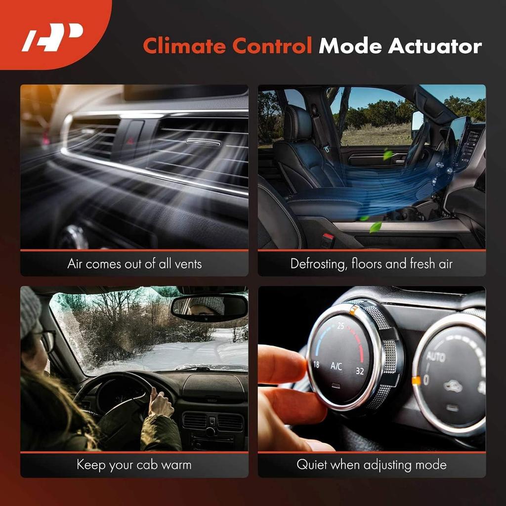 A-Premium HVAC Heater Blend Door Actuator Compatible with Chrysler 200 Aspen Avenger Sebring Dodge