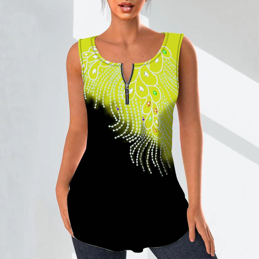 

Женская мода рубашки с v-образным вырезом повседневные топы футболка дамы жилет с 3D жемчужным кулоном и принтом плюс размер блузка без рукавов топы на бретелях 8XL жёлтый