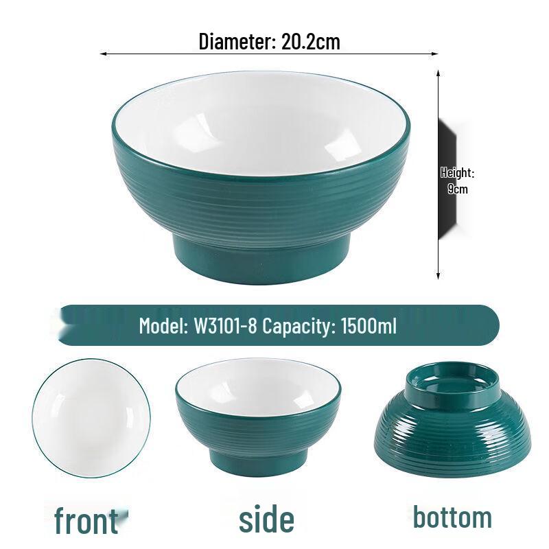 Jijun A5 Melamine Commercial Soup Bowls, 10-Pack