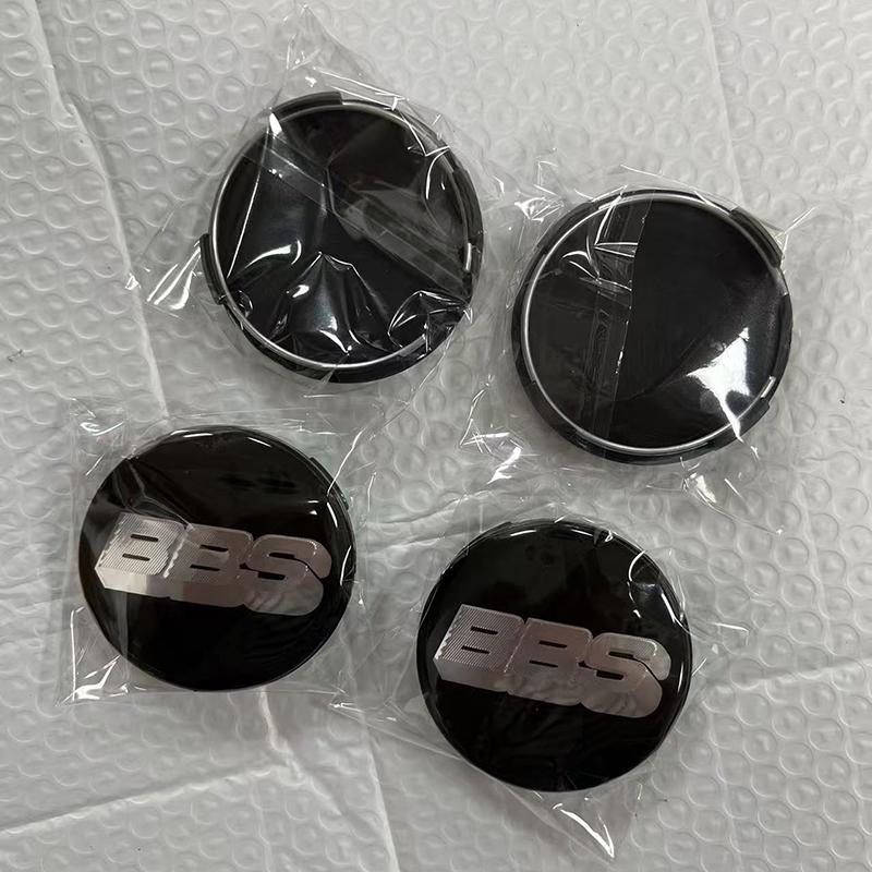 4Pcs 60/65mm Acrylic BBS Wheel Center Cap Wheels Tyre Car Wheel Center Cap Set Vehicles Automotive BBS Wheel Hub Modification