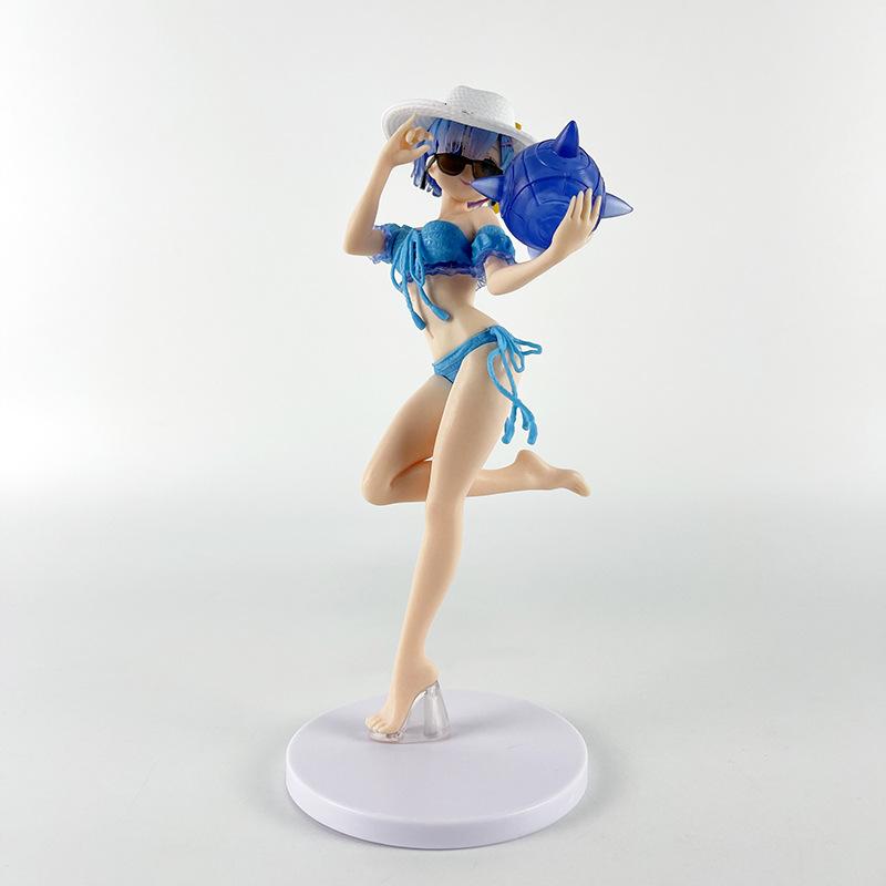 Rem Ram Swimsuit Figure ReZero Anime Life Model Ornament Toy Gift