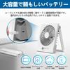 Slim Desk compact desk mini USB tabletop and continuously adjustable angle white Fan Stylish, slim, fan, rechargeable, compact, 2-way wall-mounted