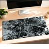 White and Black Abstract Liquid Mouse Pad XXL Large Desk Mat Non-slip Rubber Gaming Keyboard Mousepad Office Computer Table Mat
