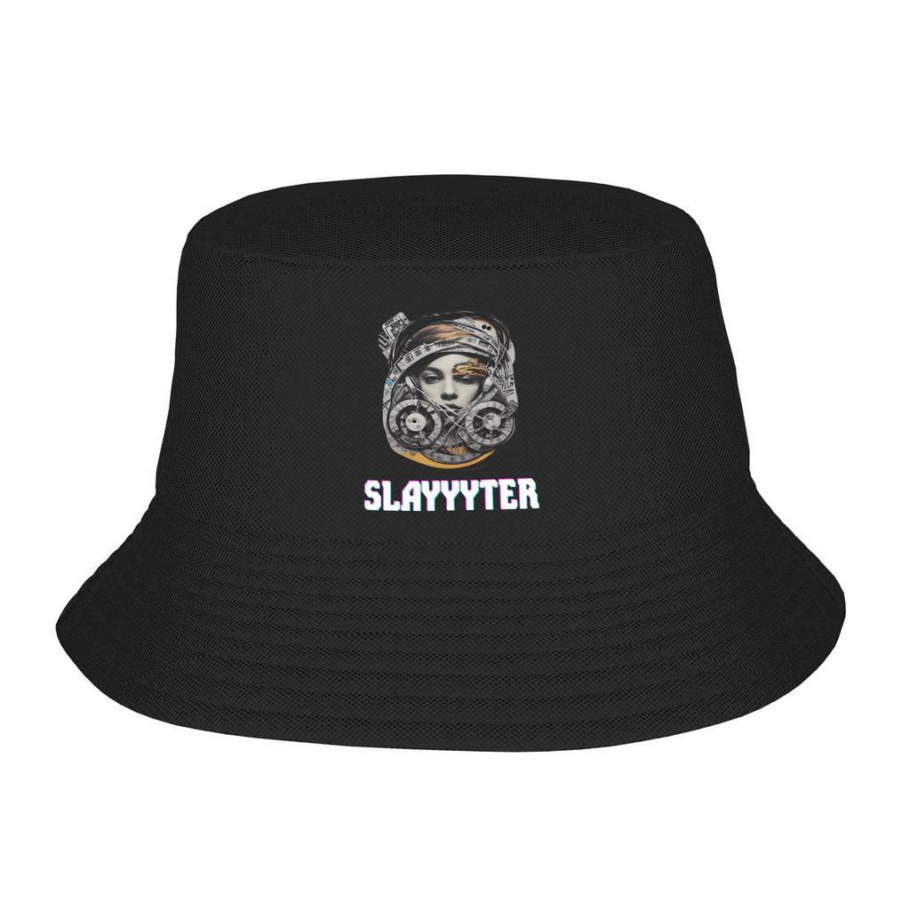 Harajuku  SLAYYYTER Bucket Hat Unisex Foldable Camping  FisherUnisex Caps Beach Hatwear Bob Hat