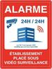Heavy Duty Aluminum Security Sign Surveillance Private Property No Trespassing' Warning Plaque for Warehouse
