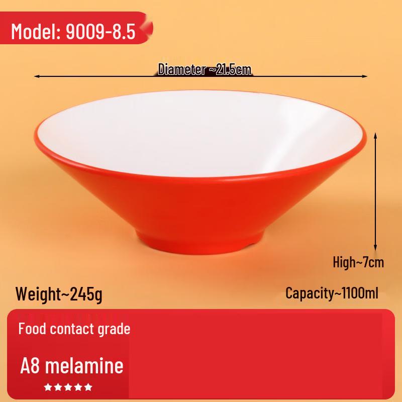 Jingbaodi Melamine Conical Noodle Bowl