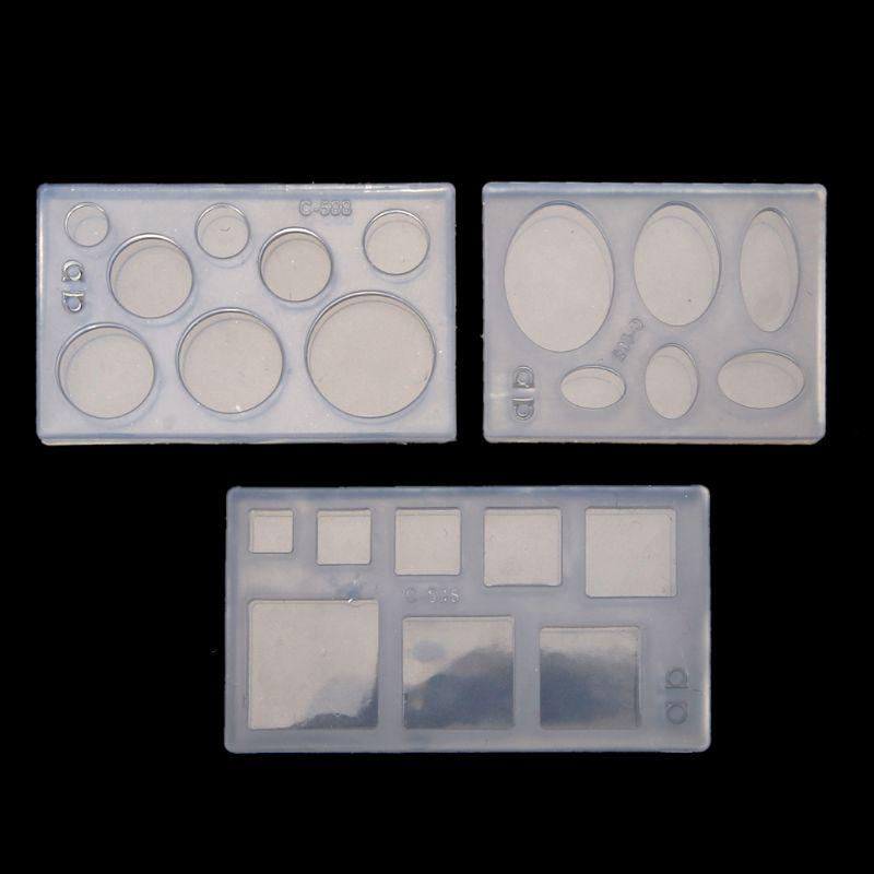 3D Round Ball Oval Square Silicone Molds DIY Pendant Mold For Epoxy Resin 3D Mould Jewelry Making Crafts Tools Accessories