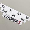 3D ABS Car Badge Letters Logo Clubman Cooper S Emblem Rear Trunk Sticker Decal Accessories For BMW MINI R53 R56 F55 F56 F65 JCW