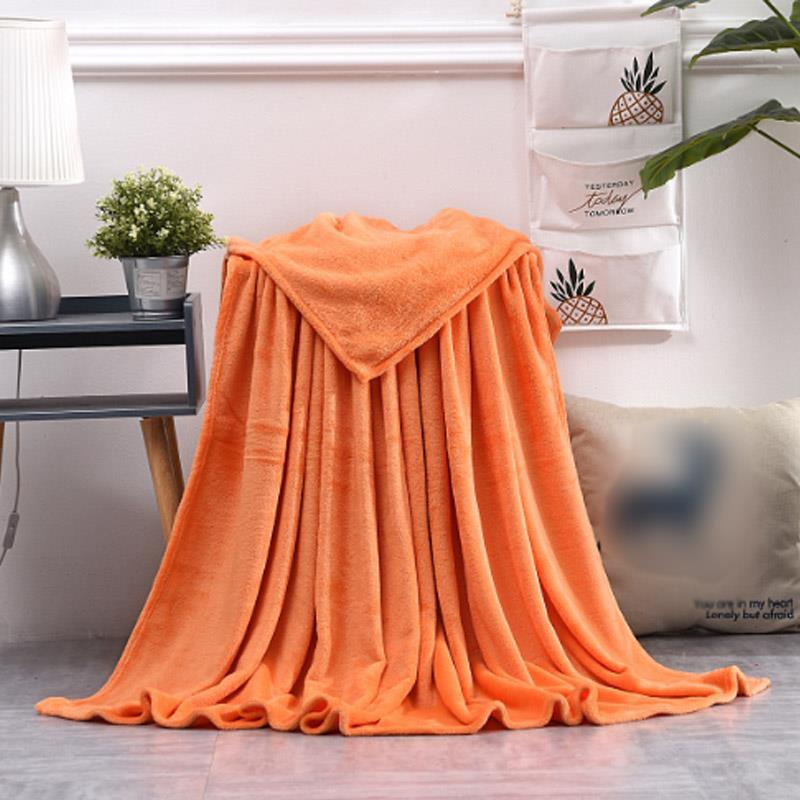 Solid Color Farai Wool Blanket Coral Wool Pet Blanket Cross Border Flannel Blanket Gift Coral Wool