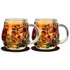 Flavinmci Pumpkin & Grape Painted Glass Cup