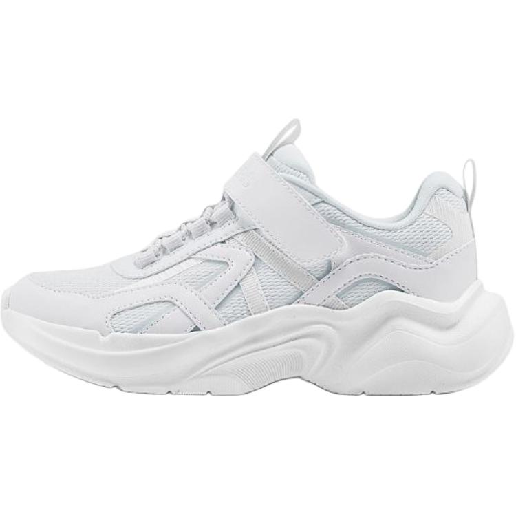 Skechers Girls Casual Shoes Comfortable Fashion Low Top Kids sneaker White 303691L-WHT 27.5