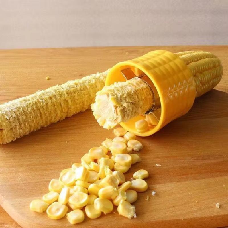 Corn Peeler Corn Plow Threshing Separator Corn Knife Stainless Steel Corn Cob Cutter Shaver Kitchen Small Tool Accessories
